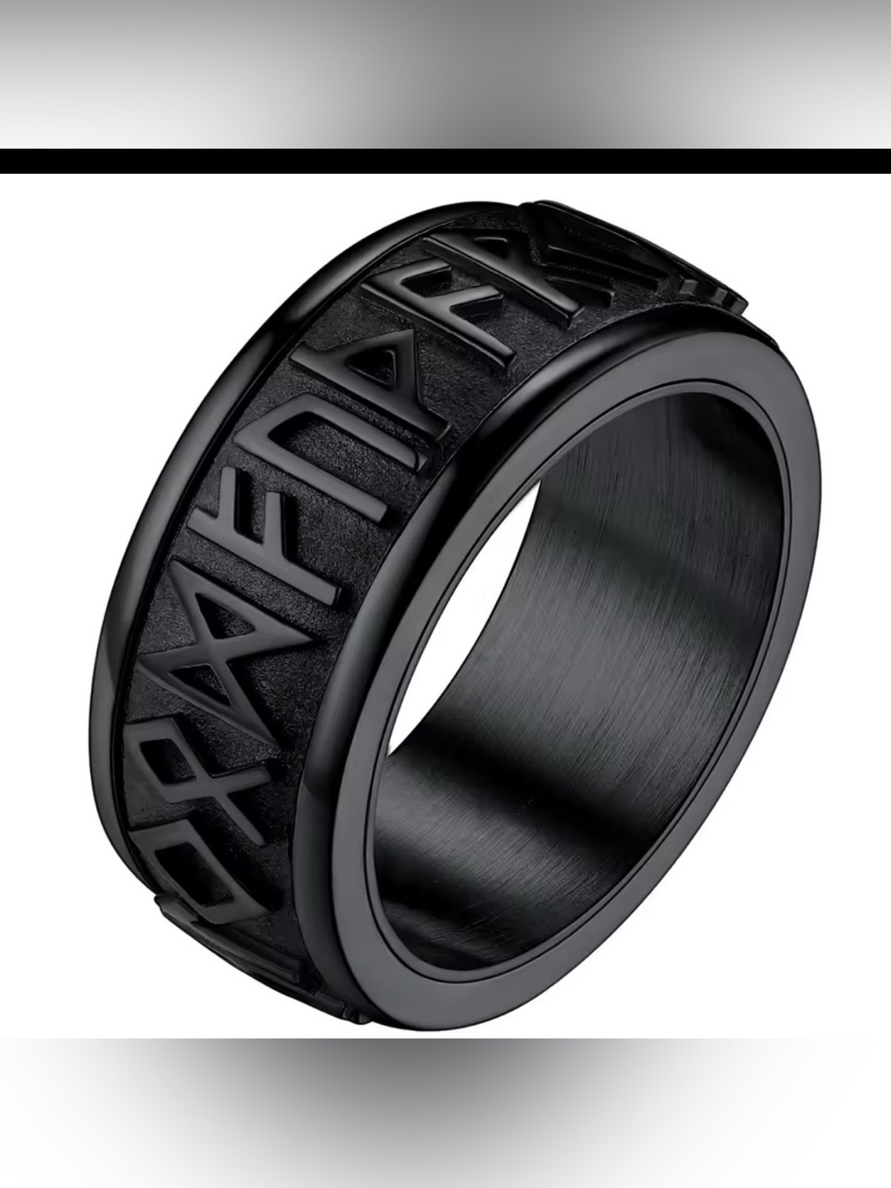 Spinner Ring rune band size 11
